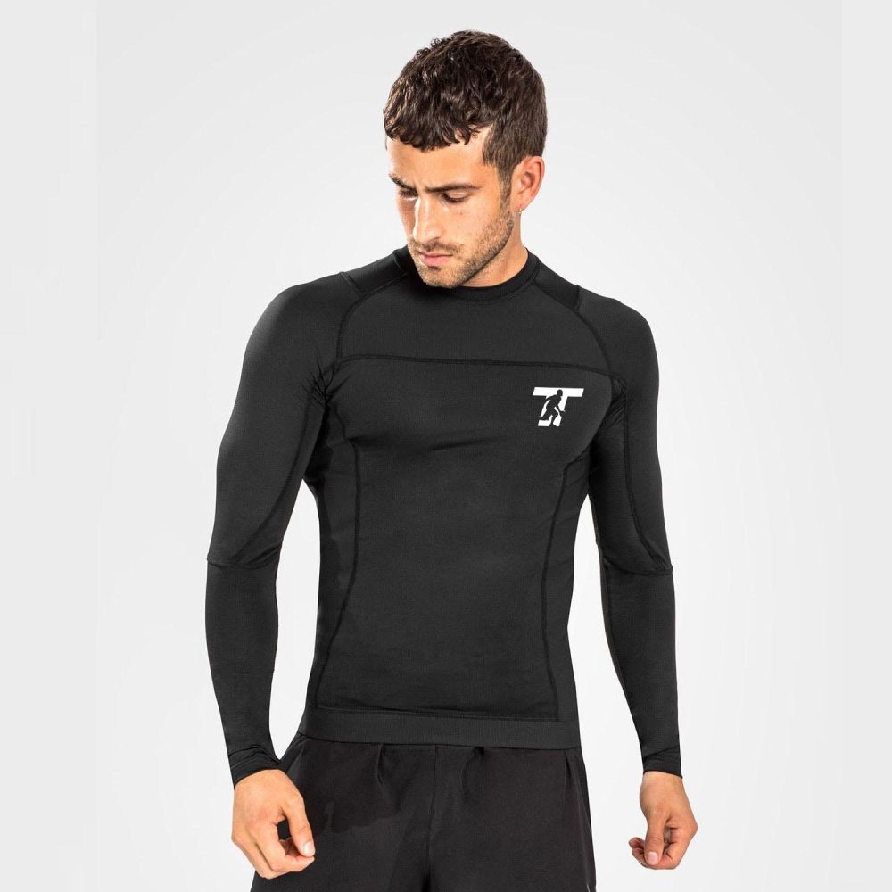 Long Sleeves Rash Guard Black